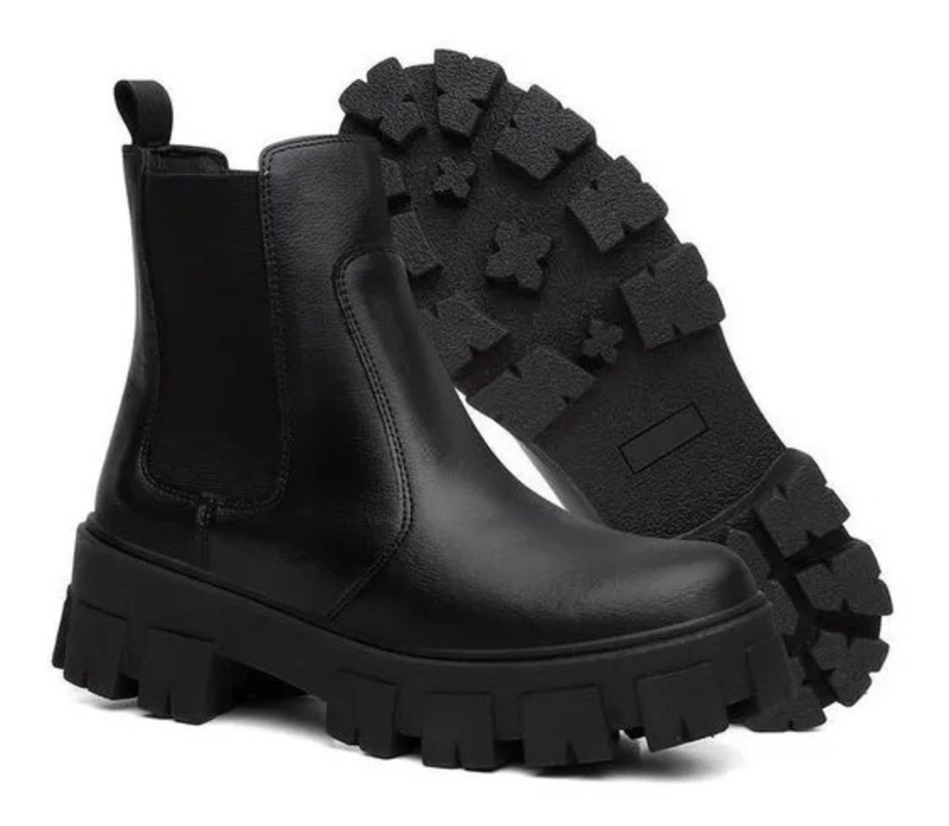 Bota Sint tica Solado De Borracha Antiderrapante Confort vel