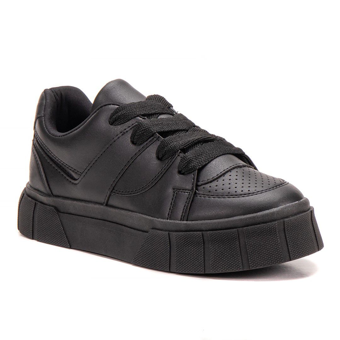 Tênis Casual Feminino All Black Todo Preto | TENEHI Calçados