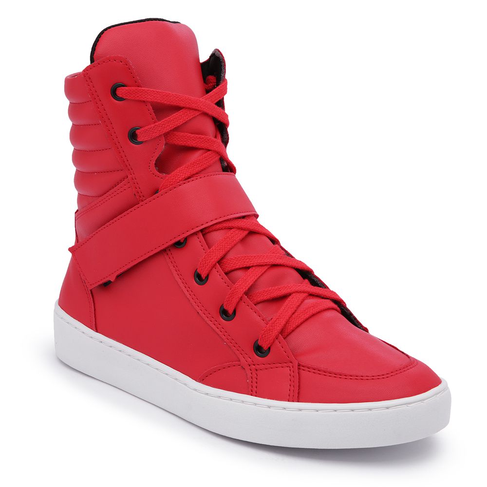 T nis Cano Alto Fitness Vermelho Com Velcro Tenehi TENEHI Cal ados