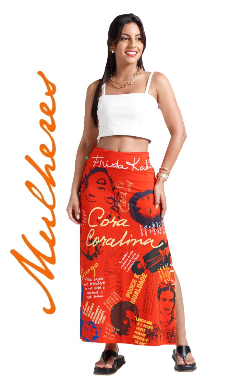 Vestido Coleção Mulheres Laranja - Tertúlia Produtos Literários