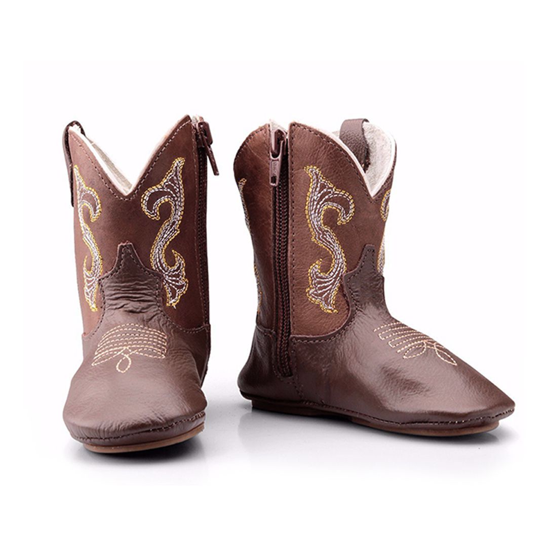 Bota Beb Country Em Couro Leg timo TEXASKING
