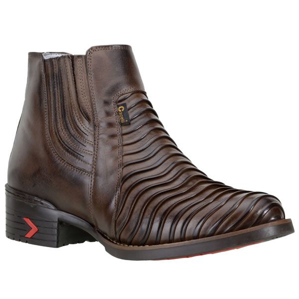 Bota escamada cheap bico quadrado