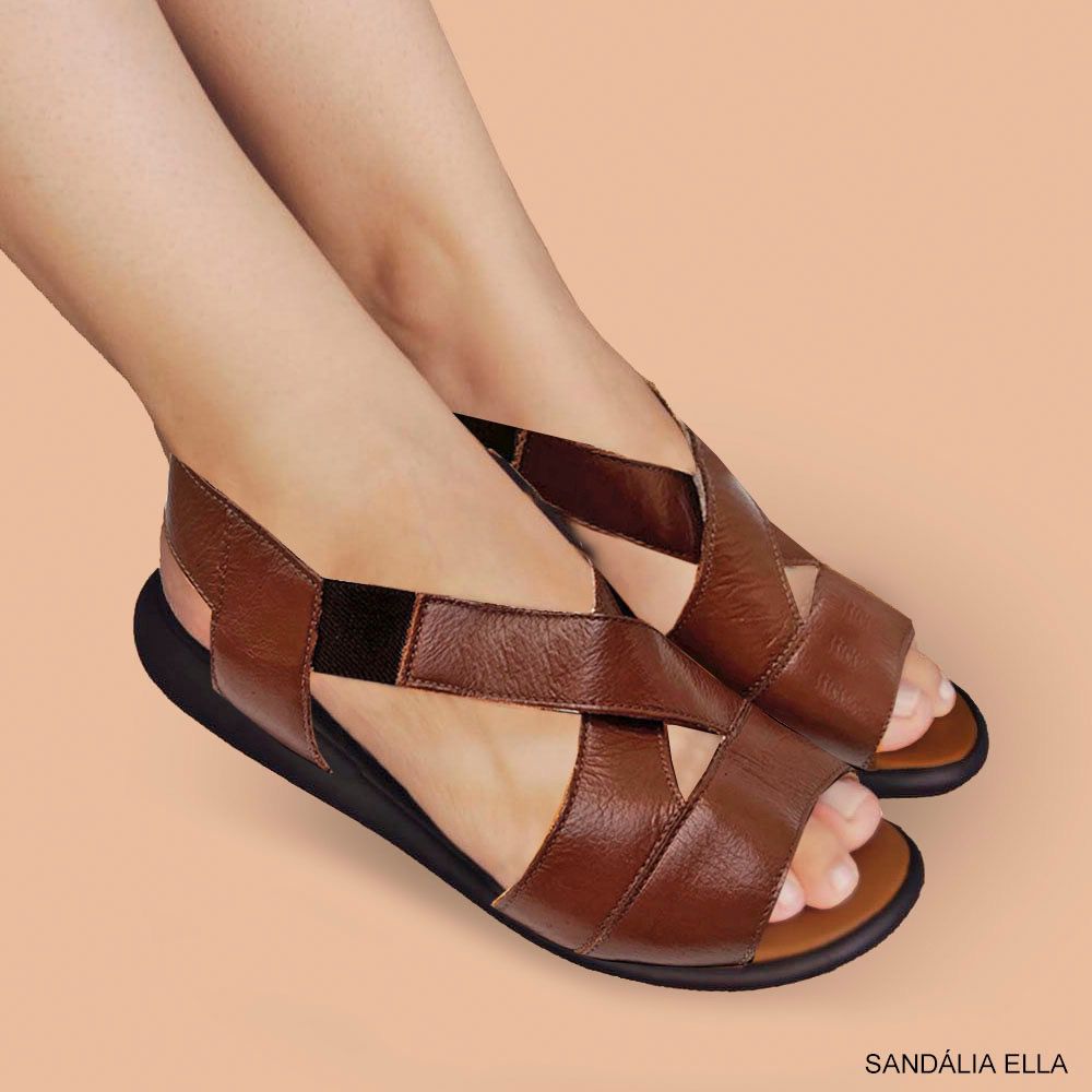 SANDÁLIA ELLA CARAMELO | TRINTEE