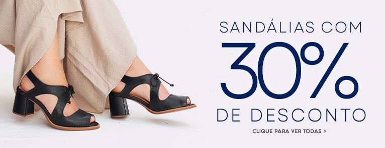 Sandálias Femininas - 30% OFF