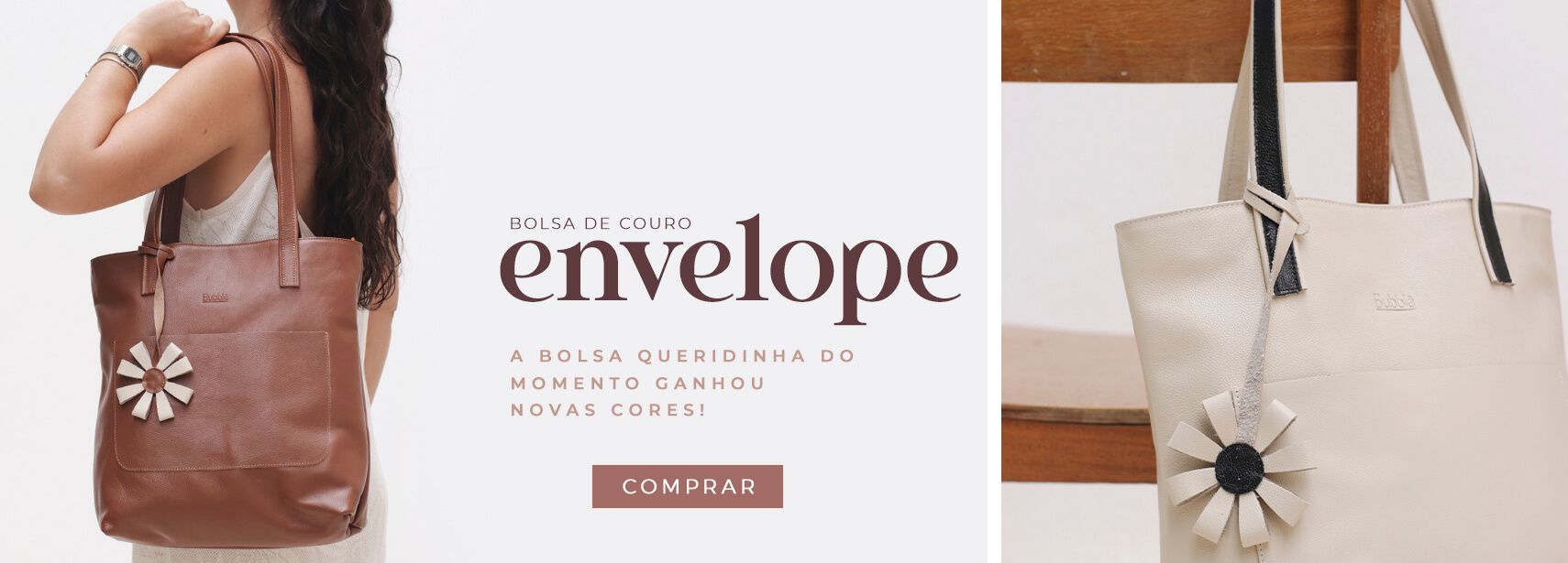 BOLSA EM COURO LEGITIMO ENVELOPE
