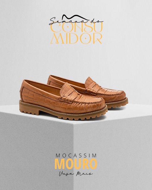 banner semana do consumidor mocassim tratorado feminino