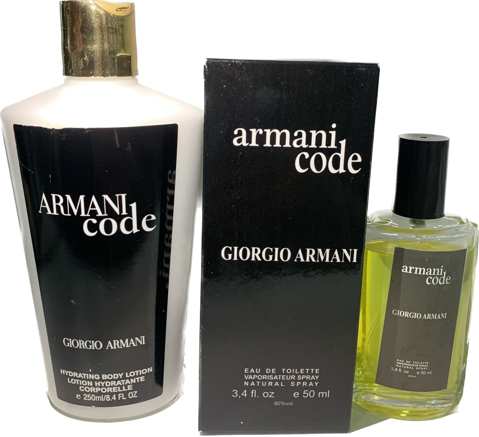 kit Perfume 50ml creme hidratante grandes grifes 250ml Armani