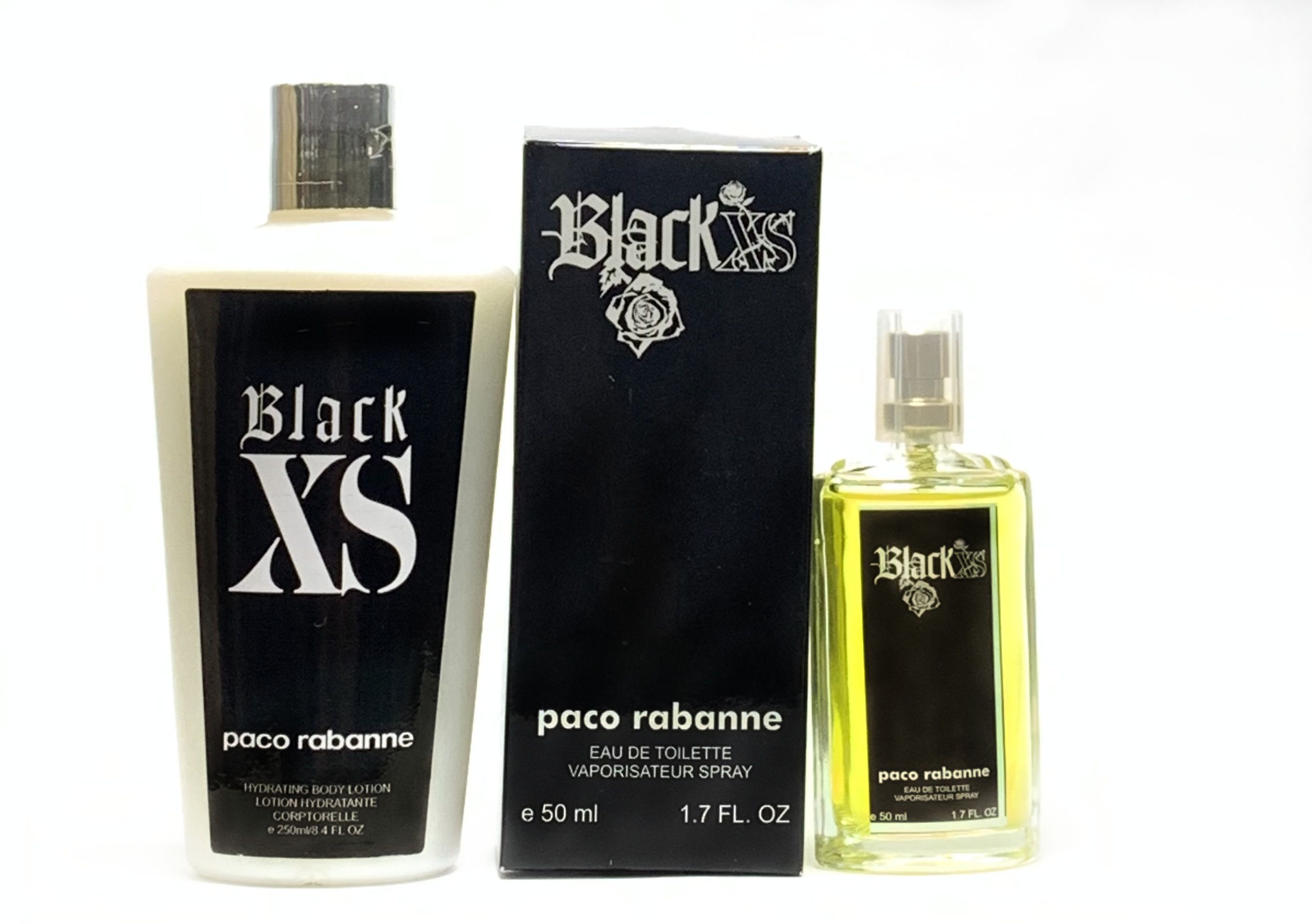 kit Perfume 50ml + creme hidratante grandes grifes 250ml Black XS