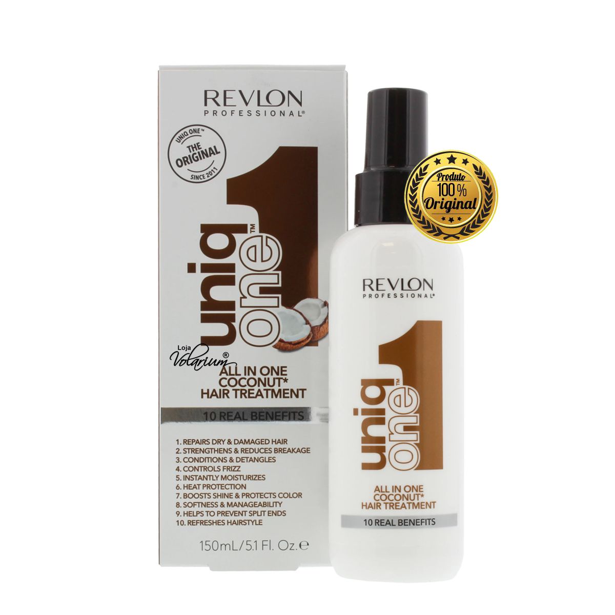 Revlon Profissional Protetor Termico Uniq One Coconut 10 Beneficios ...