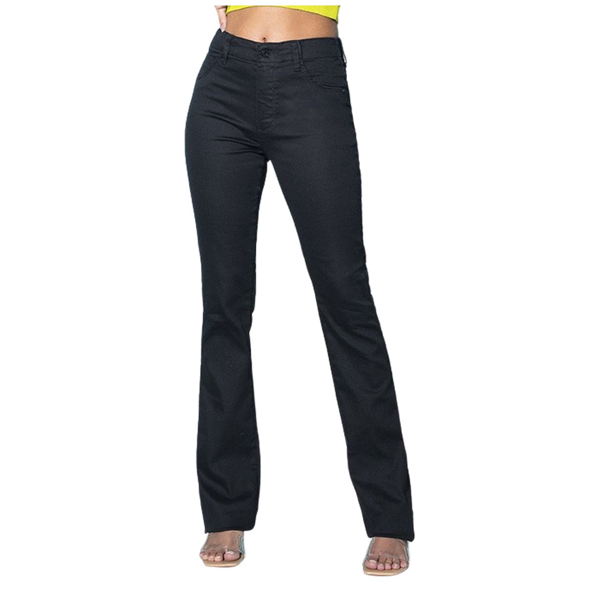 Cal a Feminina Preta Flare Loopper Tradicional LOJA VOLARIUM
