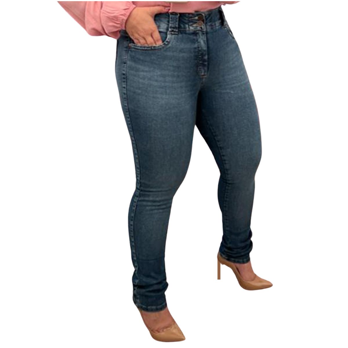 Cal a Loopper Feminina Jeans Escuro LOJA VOLARIUM