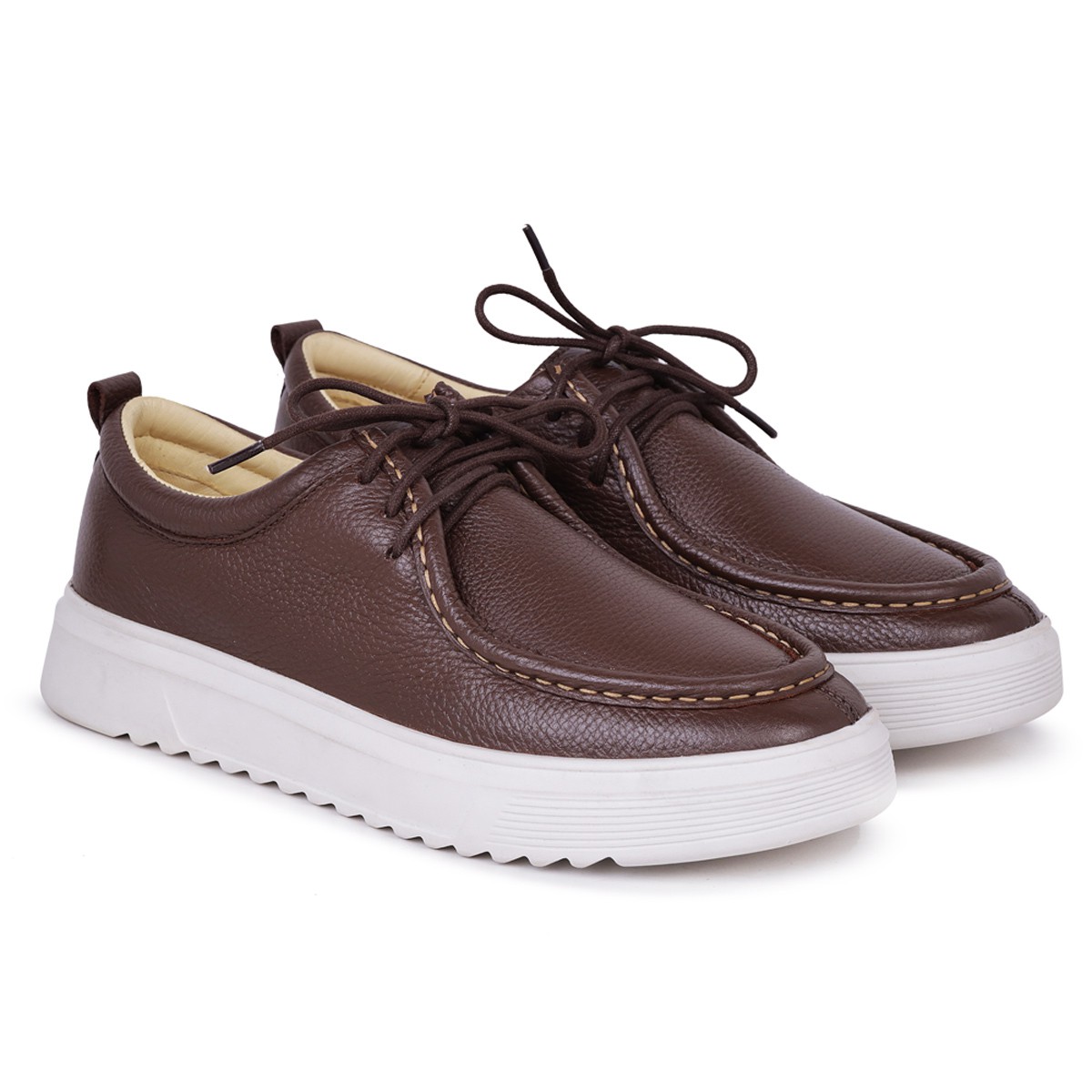 Tênis Canadian couro marrom café sola tratorada Berlutini Shoes