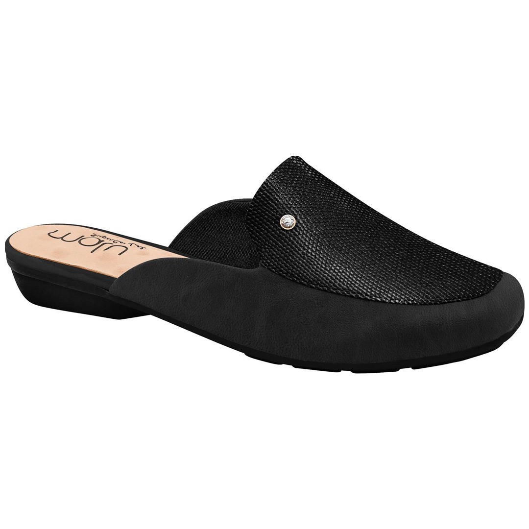 Mule Feminino - Preto | Pé Relax Sapatos Confortáveis