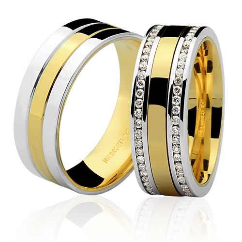 Amare Jóias Alianças Ribeirão Preto Ribeirão Preto Sp Aliancas De Bodas Em Ouro 18k Com Brilhantes Rdj Joias