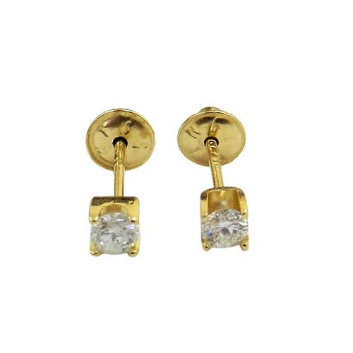 Brinco Cartier Baby Em Ouro 18k Com Brilhantes Rdj Joias
