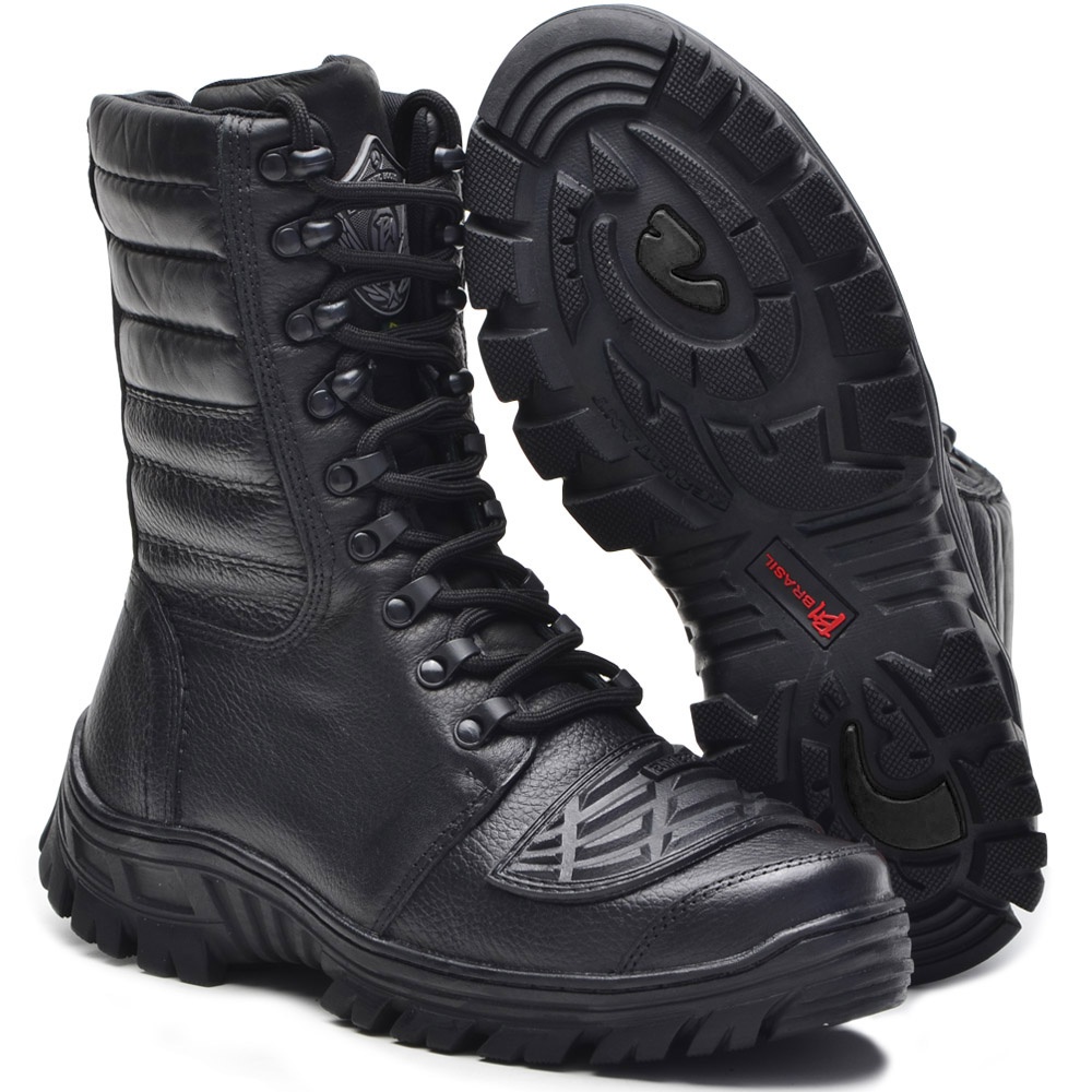 Coturno T tico Militar Semi Imperme vel Bmbrasil 5168 16 Preto 