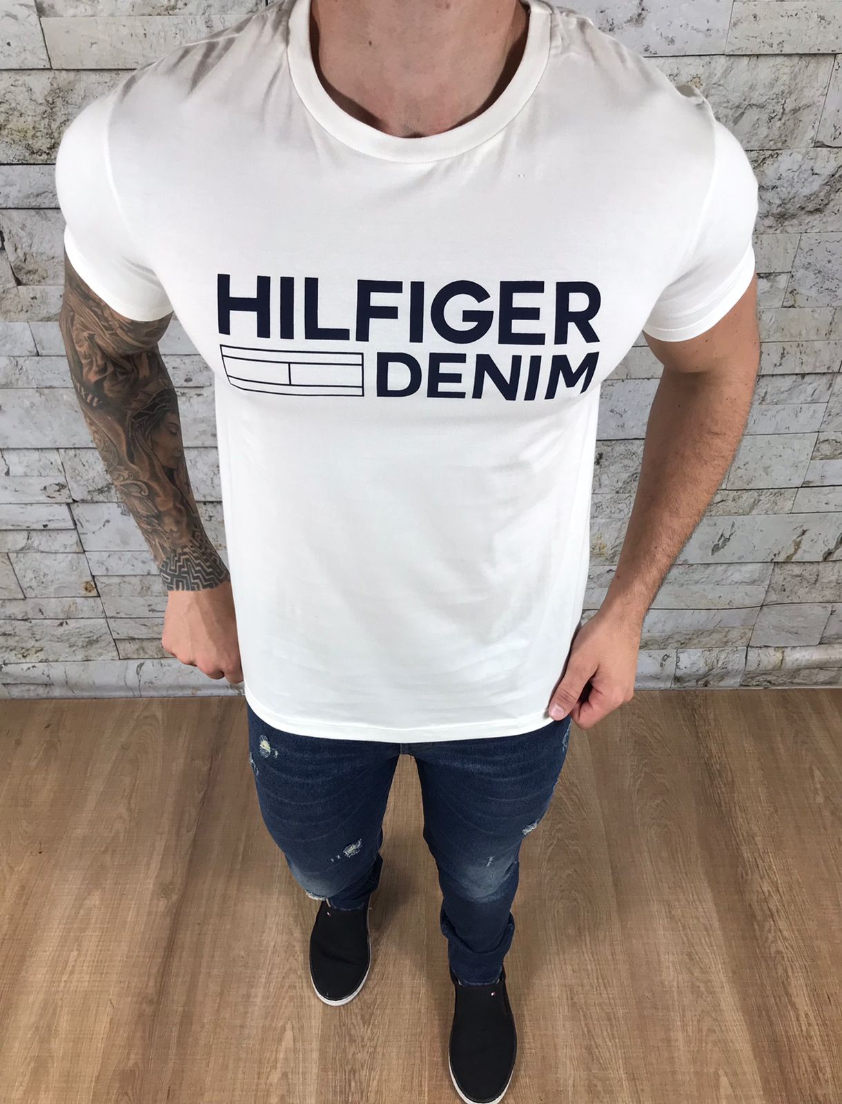 Camiseta Tommy Hilfiger  Creme  VITRINE SHOPS