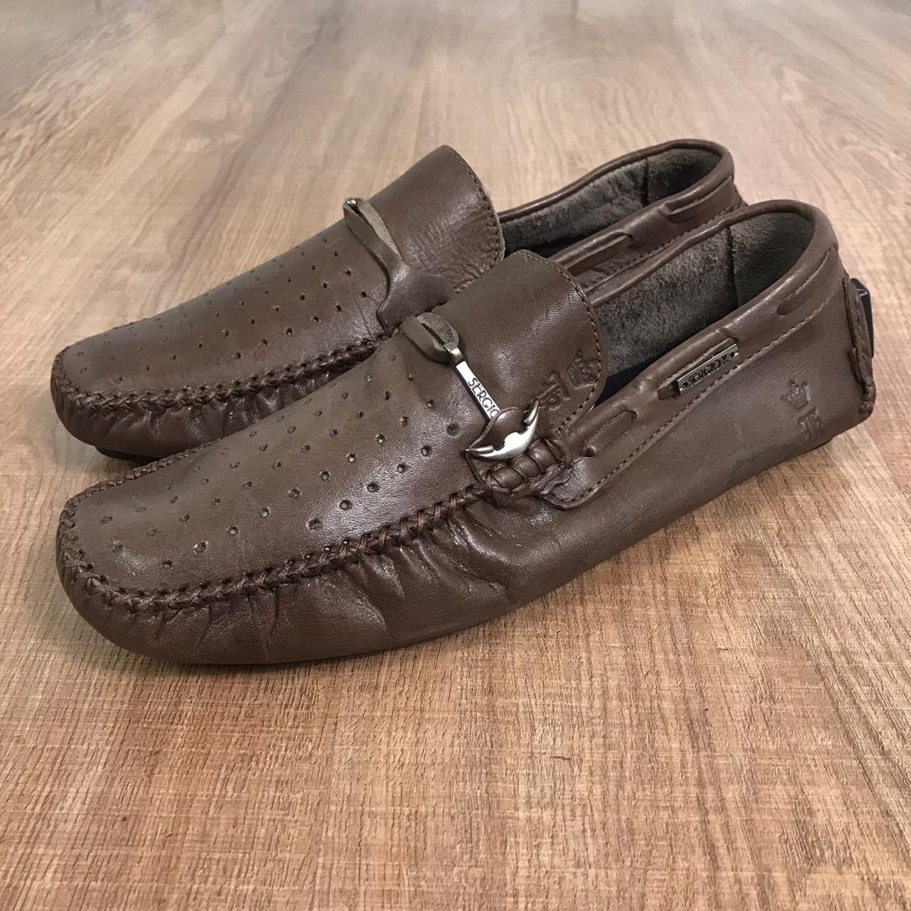 Mocassim Sergio K  Marrom  VISTASE COM ESTILO