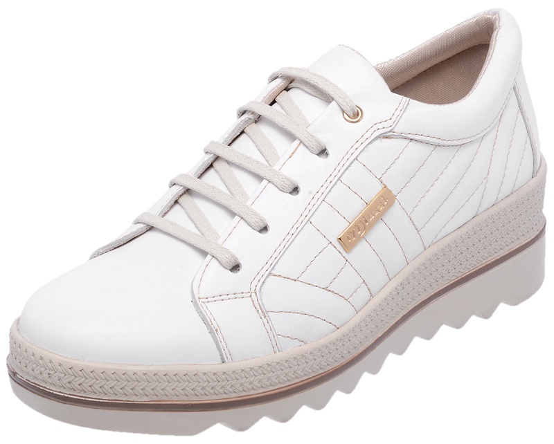 tenis em couro legitimo feminino