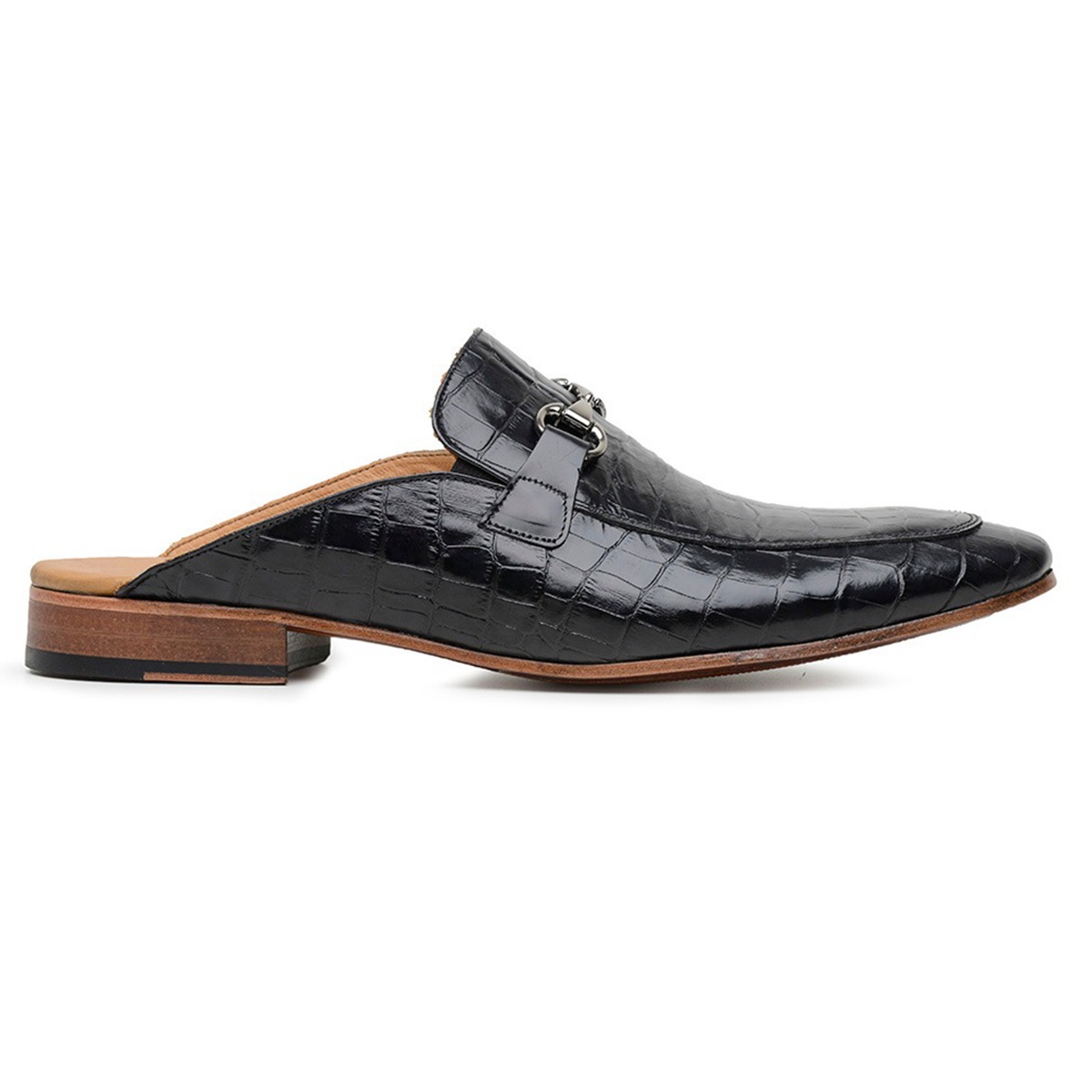 black horsebit mules