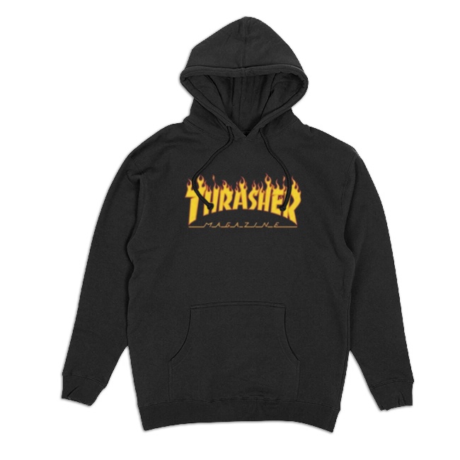 black thrasher moletom com capuzs