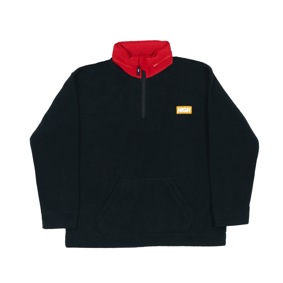 black quarter zip fleece