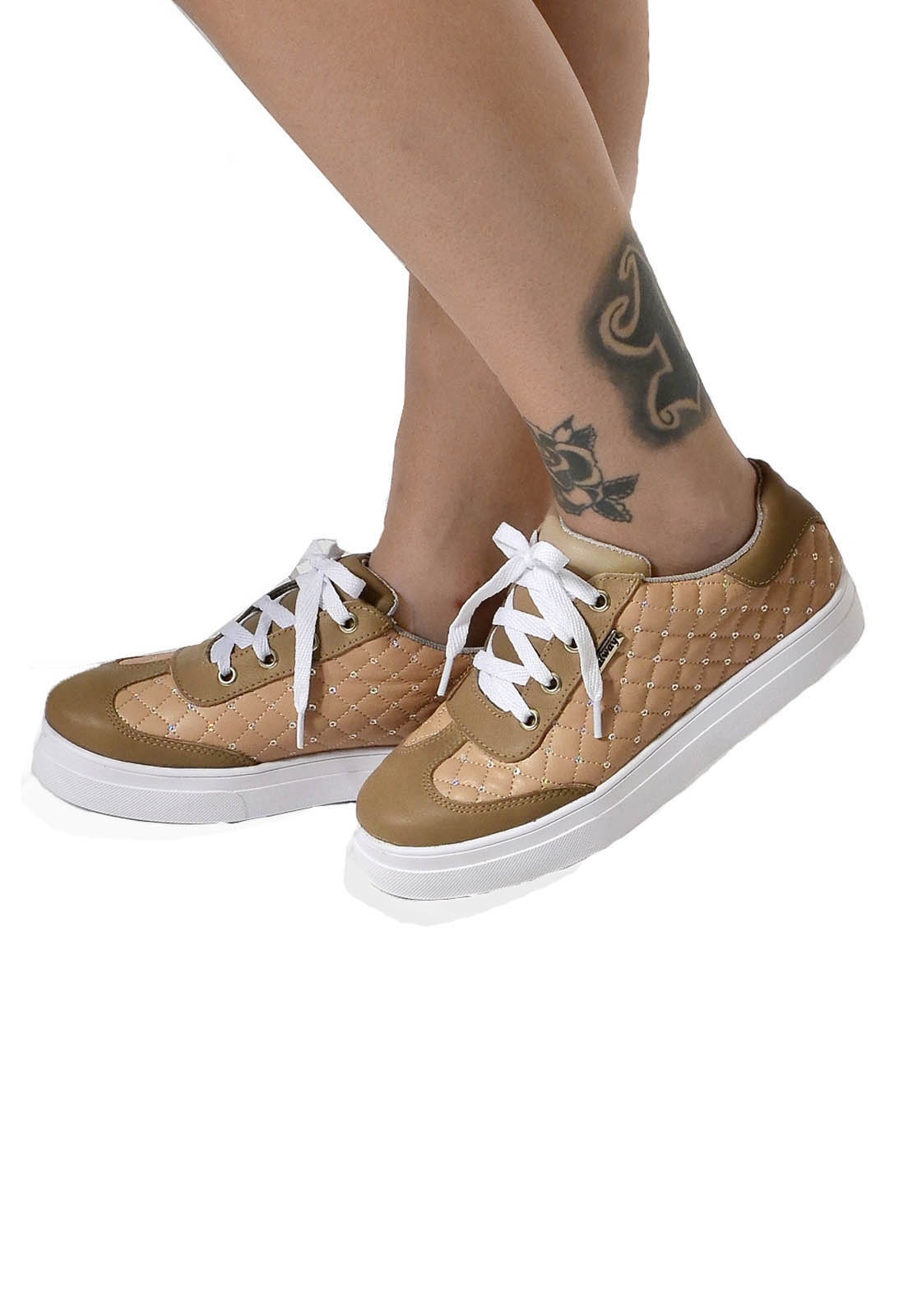 sapatênis feminino nude