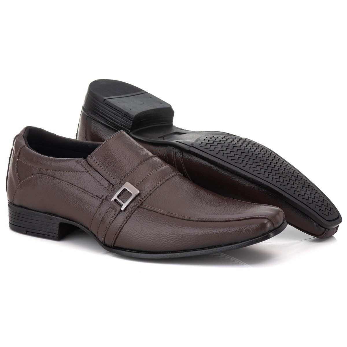 SAPATO MASCULINO EM COURO LEGÍTIMO SUPER MACIO FRANCA BRASIL COR BROWN 16000