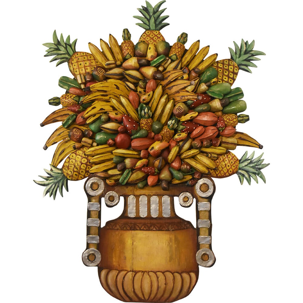 Compre Painel Anfora De Frutas Com Apliques Em Lata Oficinadeagosto
