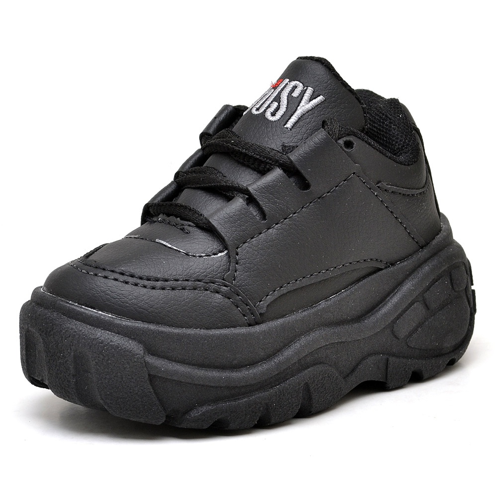 Tênis Infantil Unissex Sola Alta Búfalo Preto | Ousy Shoes | Loja online  com o melhor da moda casual