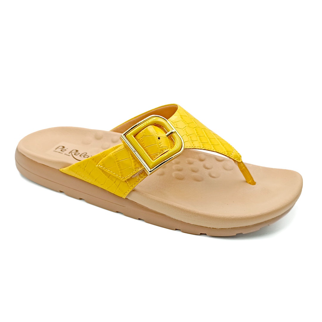 Chinelo Feminino para Fascite e Esporão - Amarilo | Pé Relax Sapatos  Confortáveis