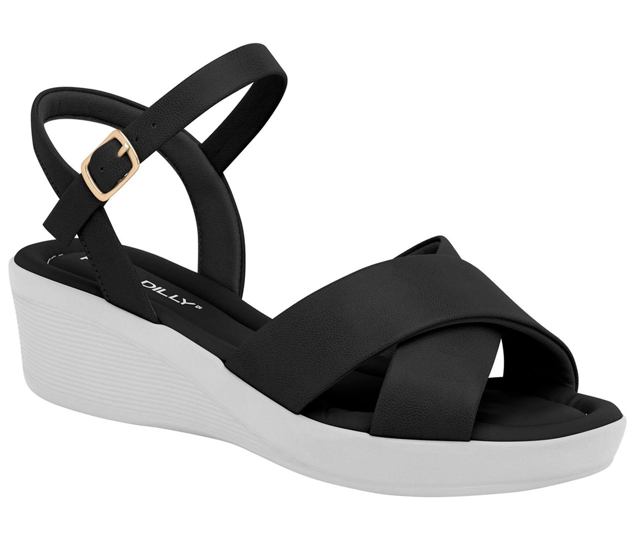 Sandalia preta confortavel clearance