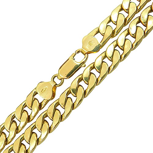 Corrente Masculina Grossa De Ouro 18k 70cm Rdj Joias