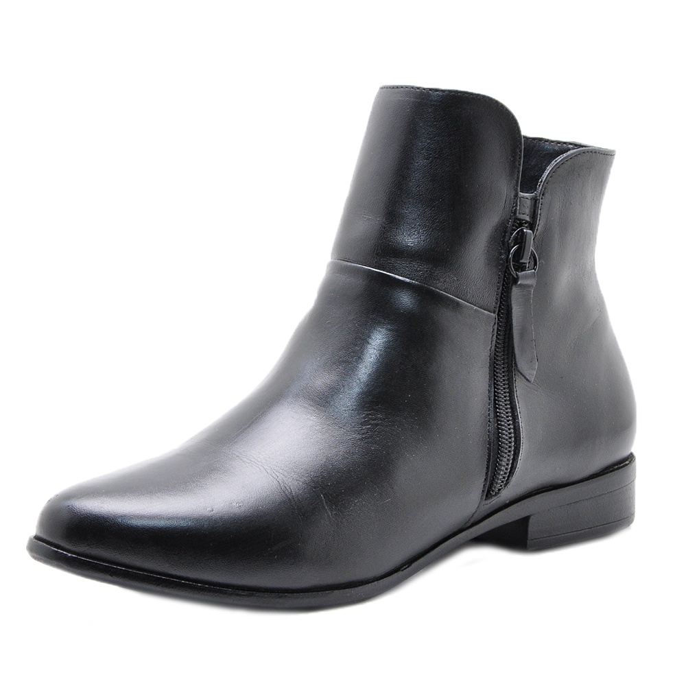 Bota feminina couro cano curto 2312 havana - R$ 186.90, cor Marrom (sola  borracha) #16390, compre agora | Shafa
