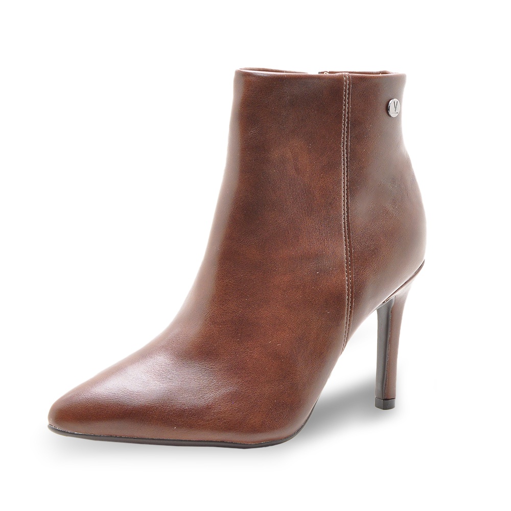 bota feminina cano curto bico fino vizzano
