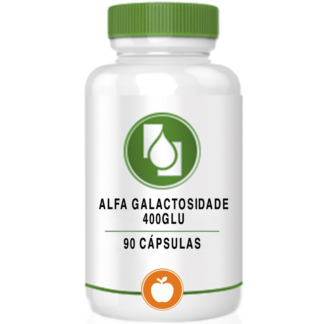 Alfa Galactosidade 400GLU 90cápsulas Seiva Manipulação Produtos Naturais e Medicamentos