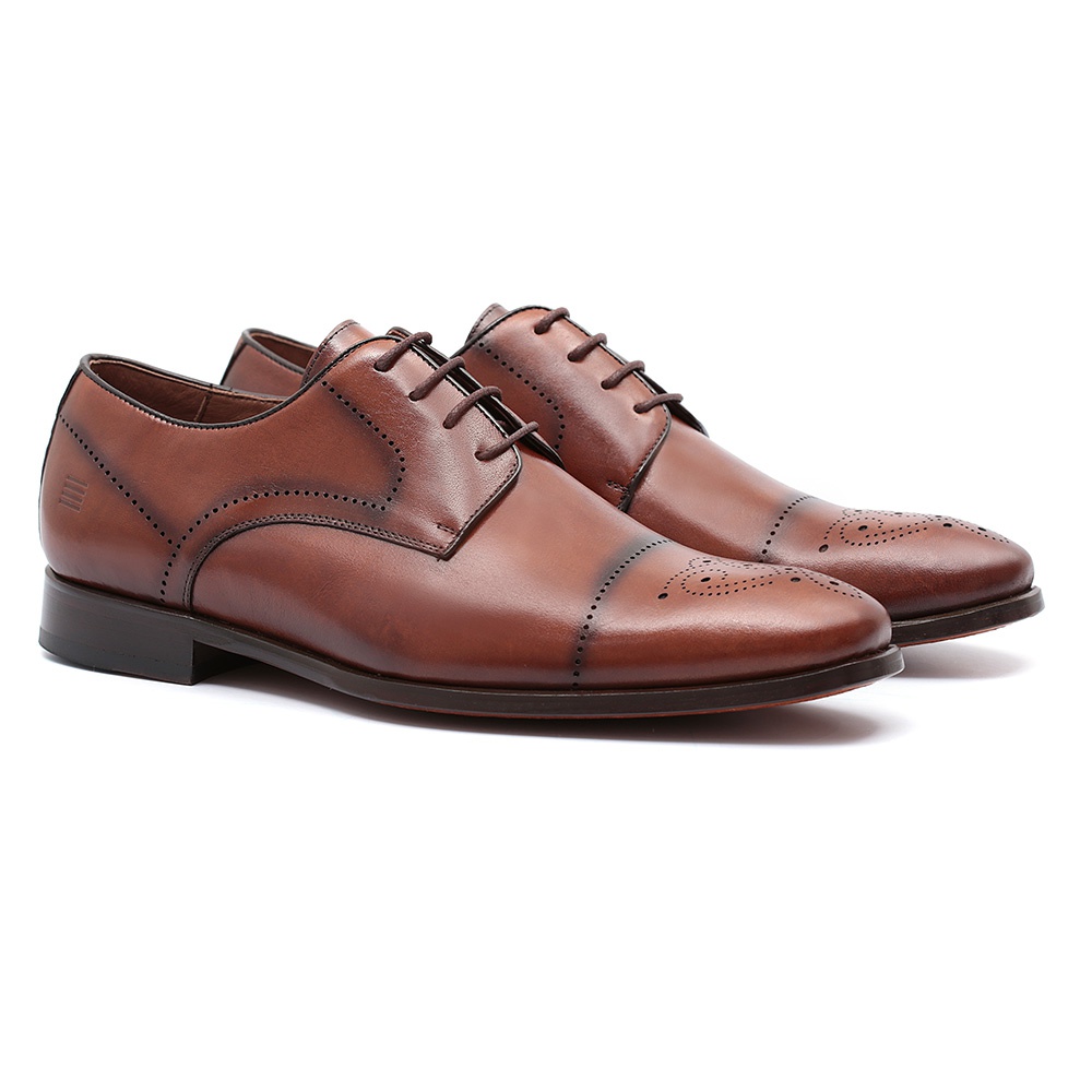 SAPATO MASCULINO SOCIAL DERBY MARROM | SERGIO`S