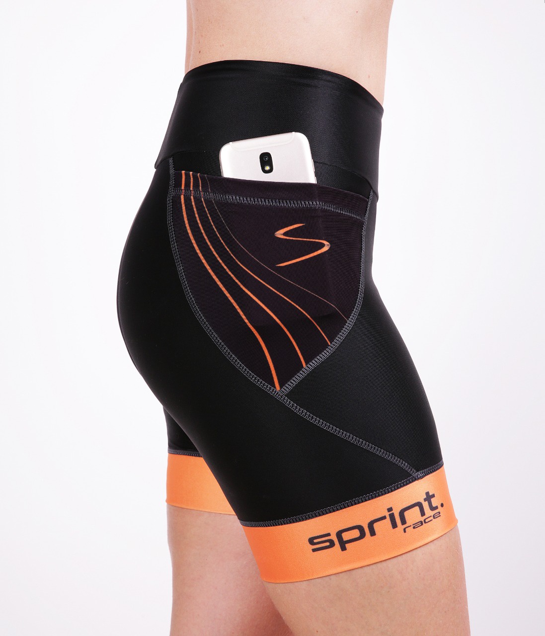 Bermuda Compressão Corrida Sprint Race Feminina Com Bolso Sprint Race