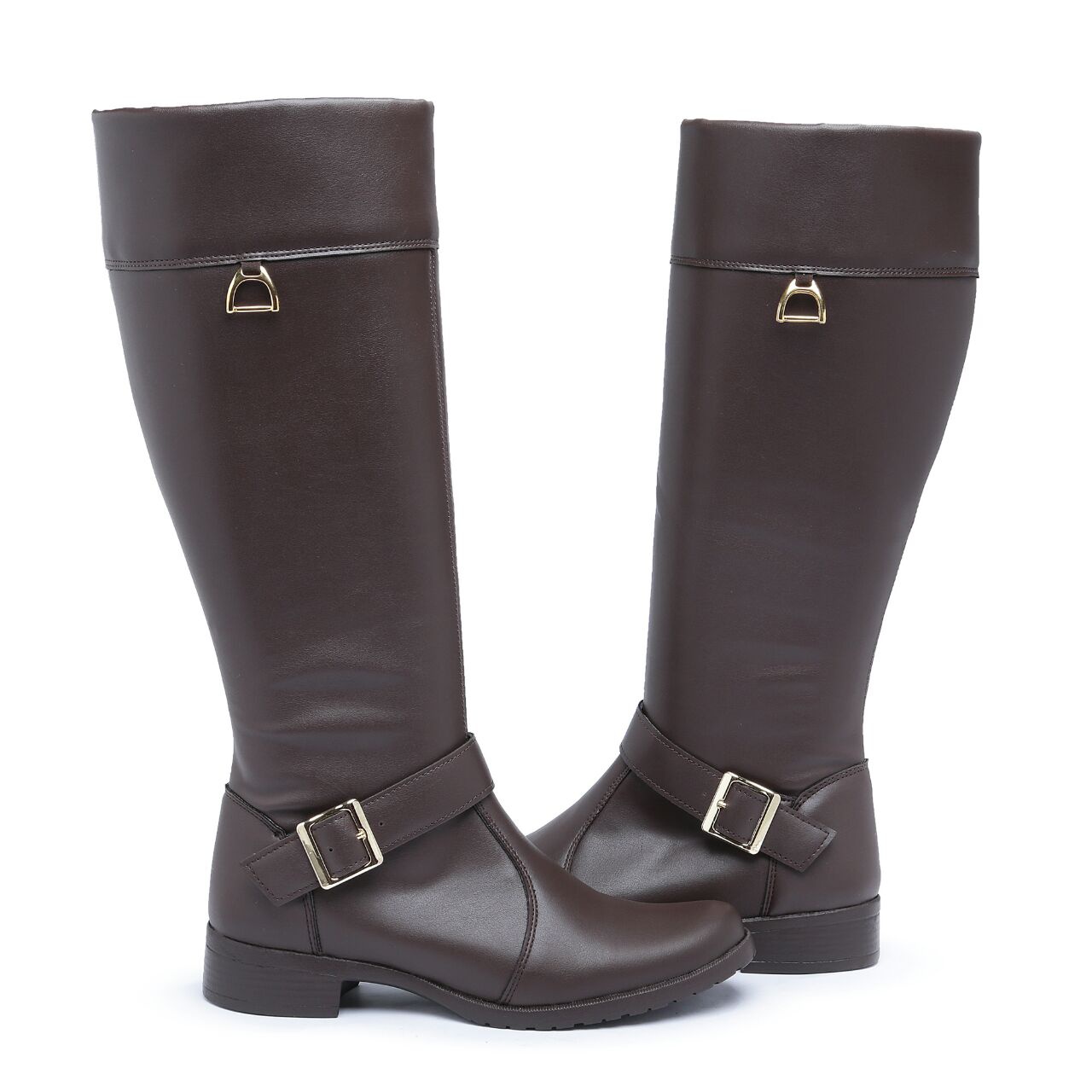 botas femininas com fivelas