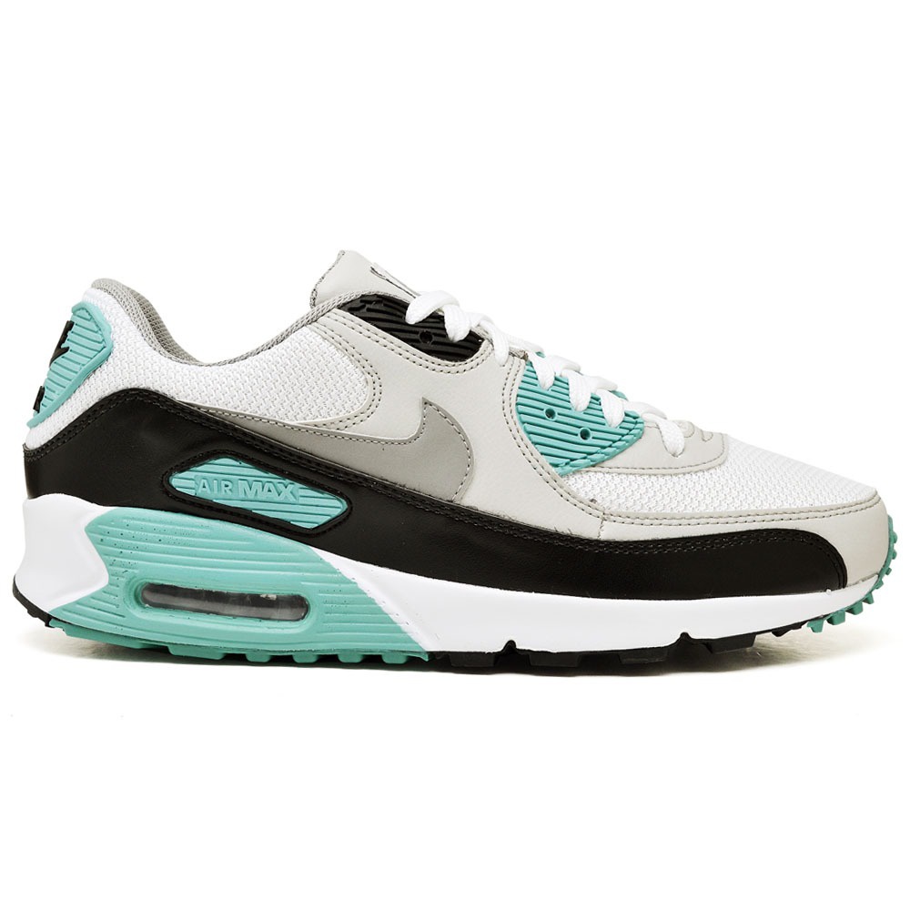 air max 90 branco e verde agua