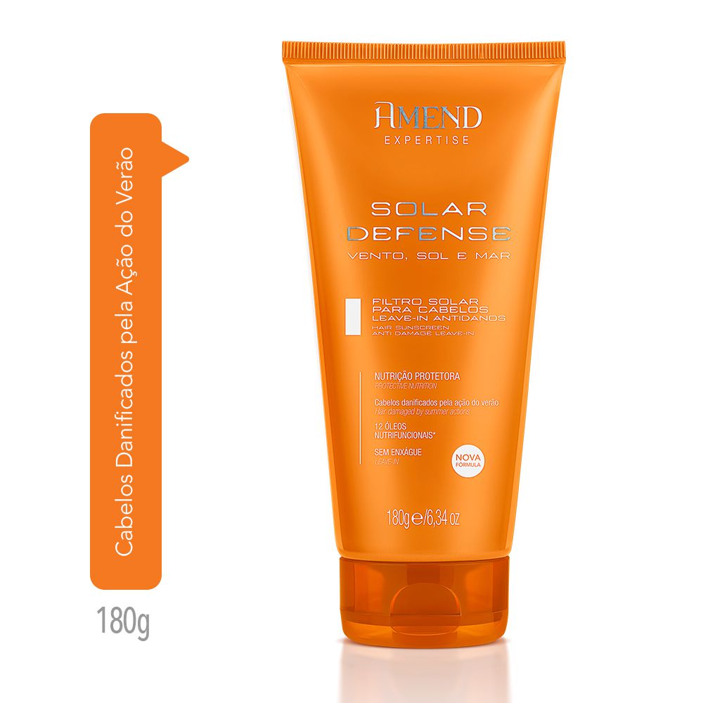 Amend Expertise Filtro Solar para Cabelos Leave-in Antidanos Solar