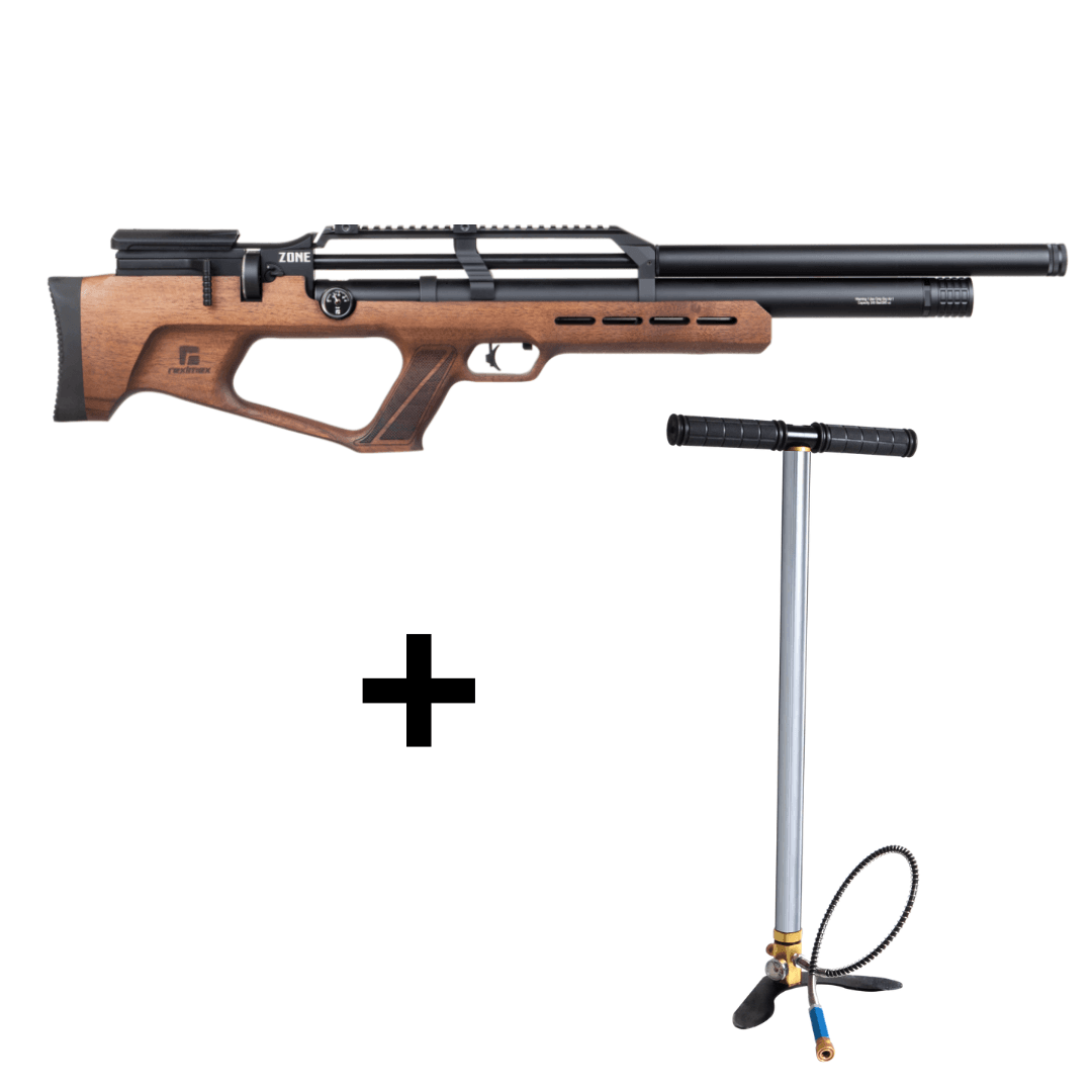 Carabina de Pressão PCP REXIMEX ZONE WOOD 5,5mm + BOMBA MANUAL