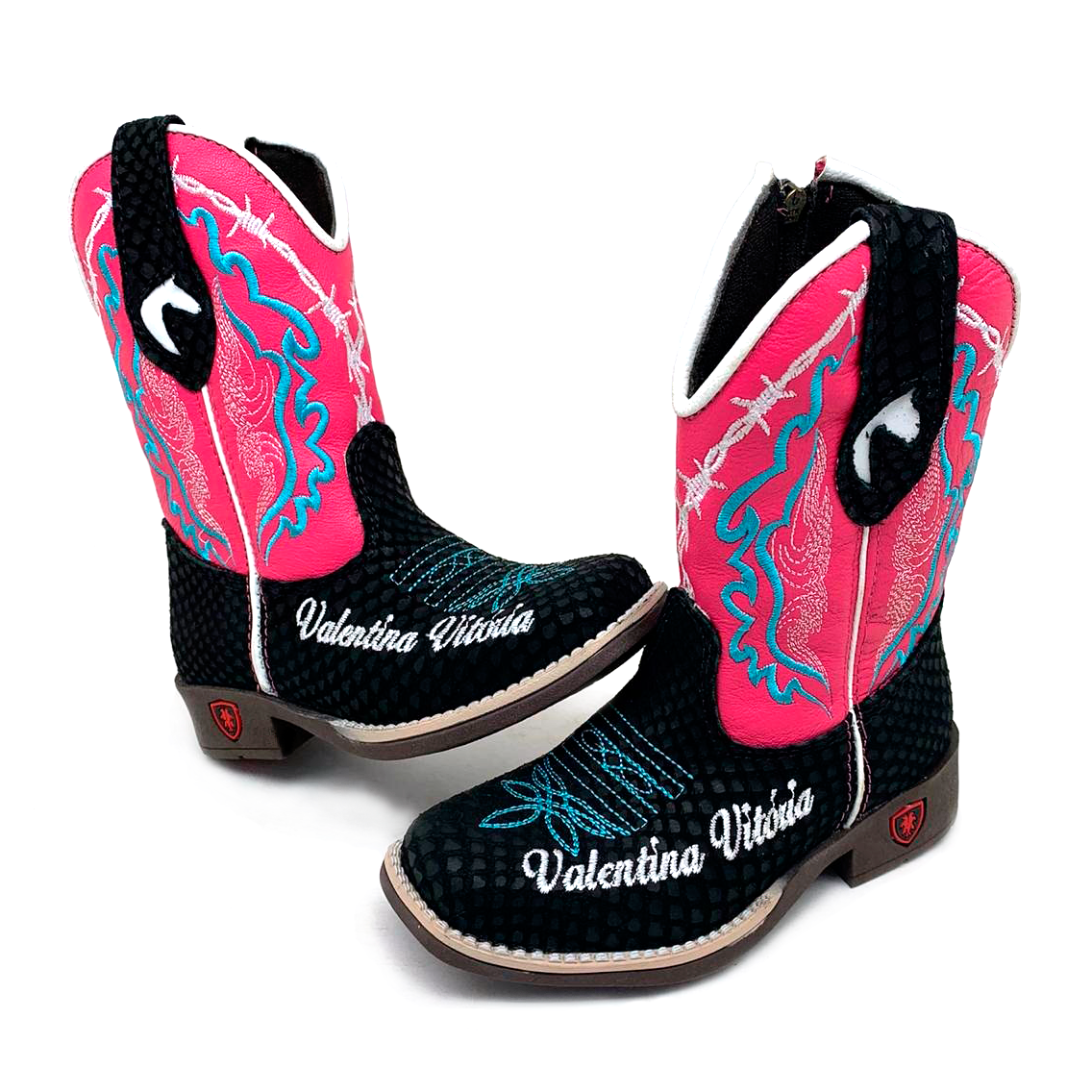 Texana infantil sale rosa