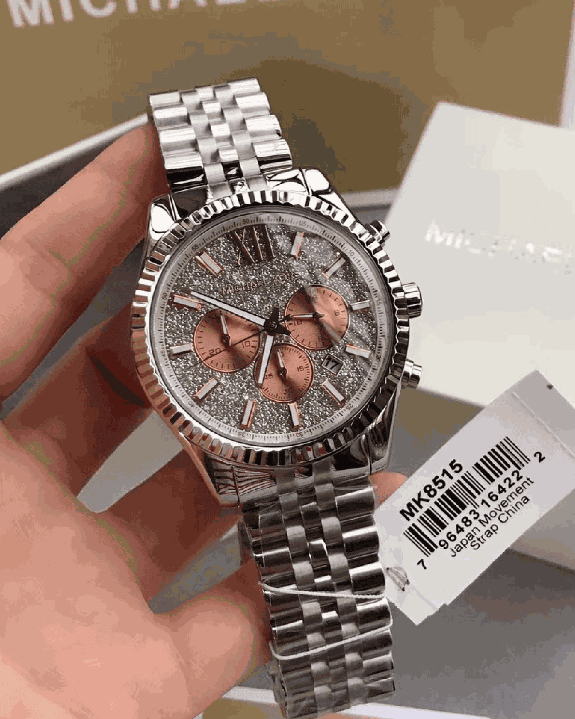 Relogio Michael Kors Pasta 8 Cod.mkpa8 8515 Junior Relogios de Luxo