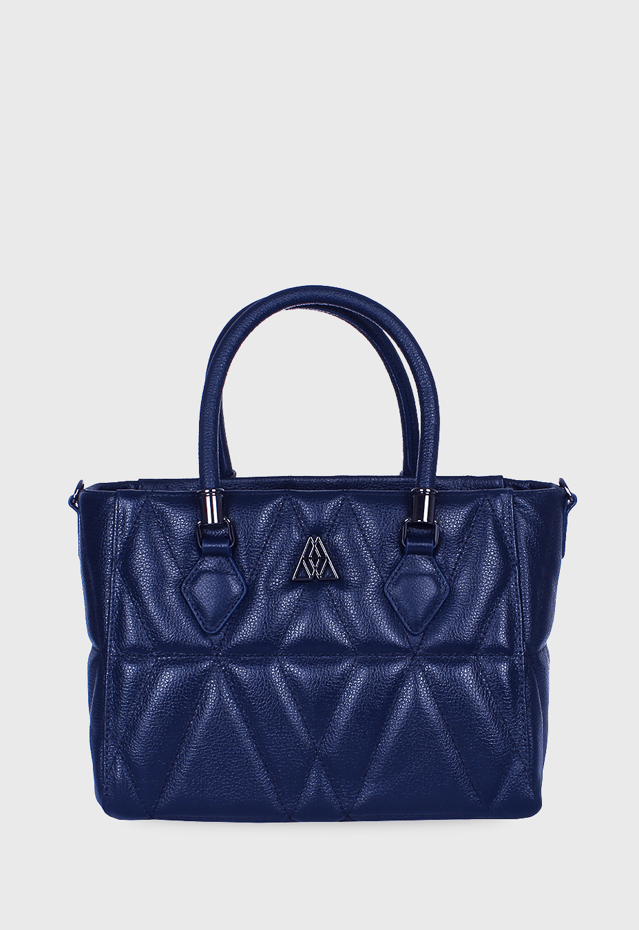 Bolsa Queen Média Couro Azul Marinho | CAMPEZZO