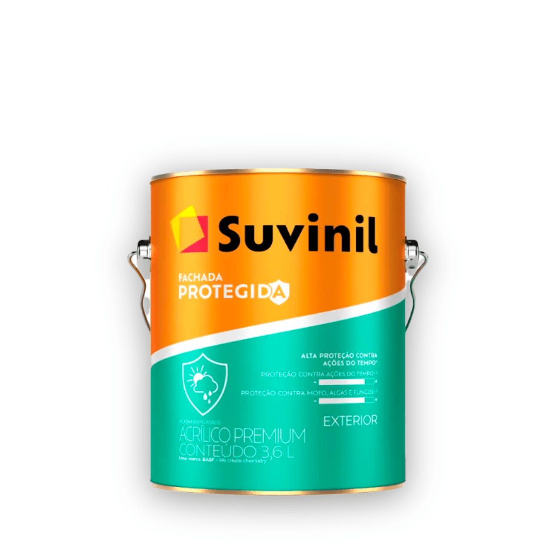 Tinta Suvinil Acrílico Fachada Protegida Fosco Premium 3,6L