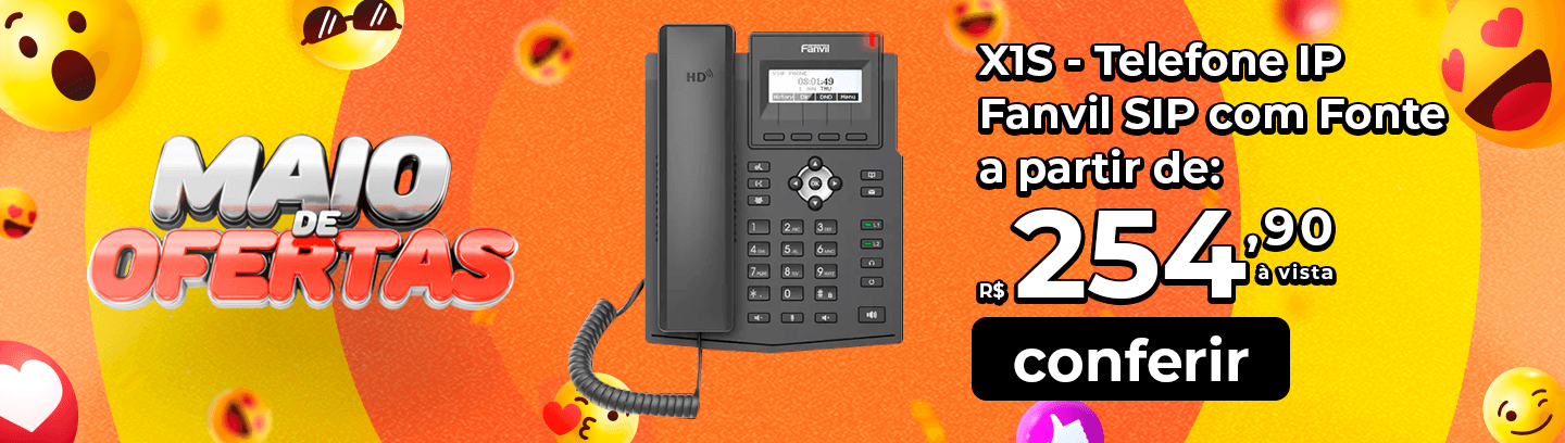  X1S - Telefone IP Fanvil SIP com Fonte