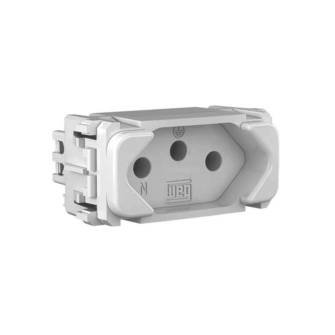 MODULO TOMADA 2P+T 20A BRANCO COMPOSÉ | Comercial Leal
