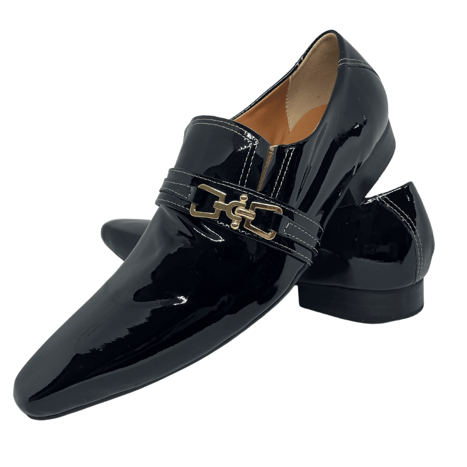 Sapato Masculino Italiano em Couro Social Executivo Preto - Ref: 650 ...