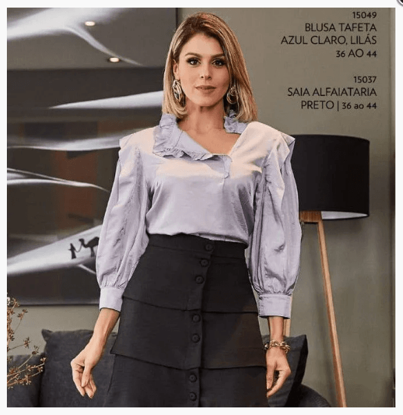 Blusa Tafet Emporio Luquetti